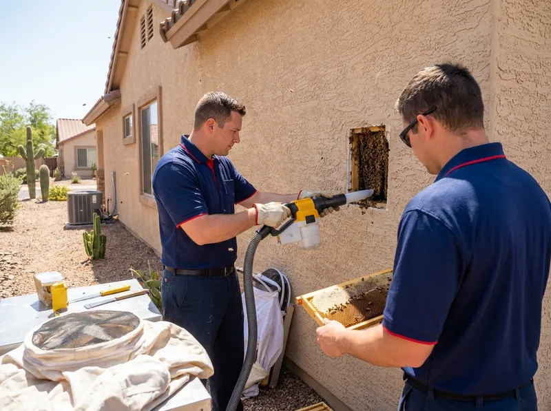 Honey Bee Colony Removal in Phoenix, AZ